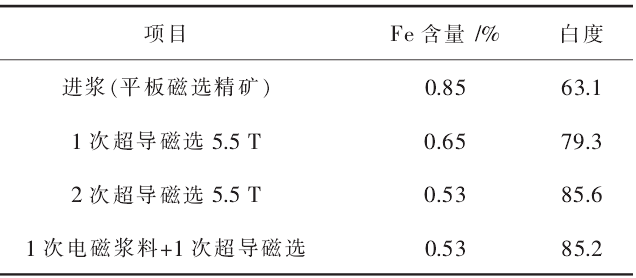 超導磁選技術在高嶺土除鐵中的應用