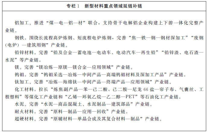 河南省新型材料業轉型升級行動計劃