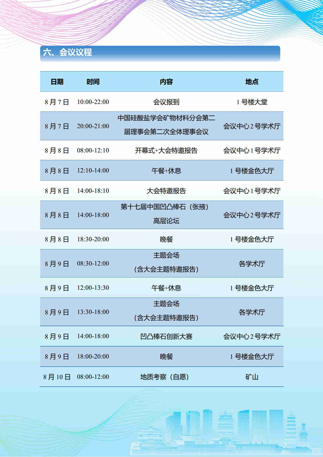 第五屆礦物材料學術與技術交流會暨第二十三屆非金屬礦加工利用技術交流會第三輪通知